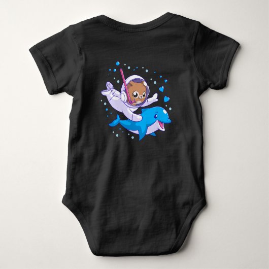 Body Chat sous-marin et dauphin (Dos)