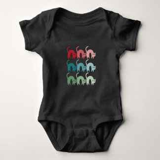 Body Chats colorés Bodysuit bébé Conception fixe