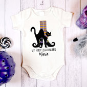 Body Chaussures en sorcière blanche Halloween Chat noir