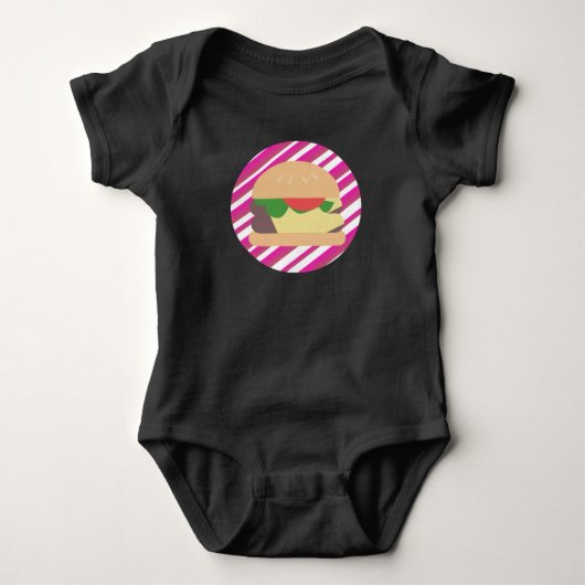 Body Cheeseburger Rose Pâle Ombre Rayures (Devant)