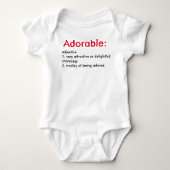 Body Chemise à rampe pour bébé à définition adorable (Devant)