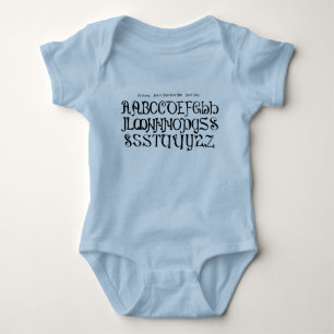 Body Chemise Alphabet pour enfant