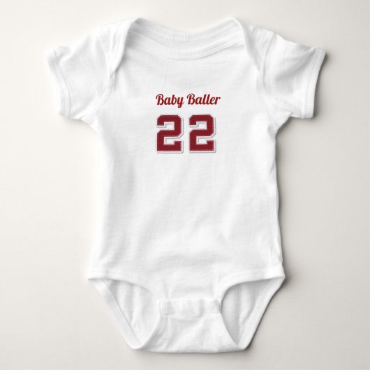 Body Chemise Baller pour bébé (Devant)