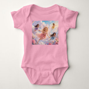 Body Chemise Bébé Fille Sourires Arc-en-ciel