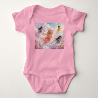 Body Chemise Bébé Fille Sourires Arc-en-ciel