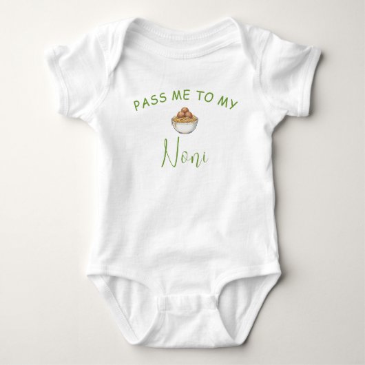 Body Chemise bébé Noni italienne (Devant)