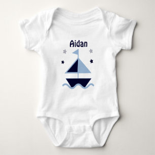 Body Chemise bébé personnalisée "Nautique/Voilier/Ma