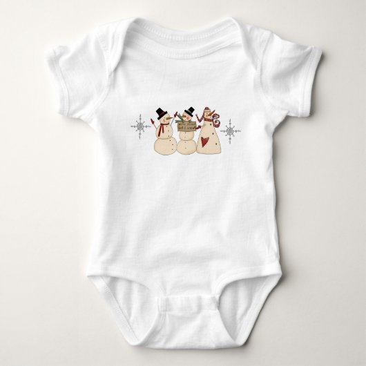 Body Chemise bébé Snowmen (Devant)