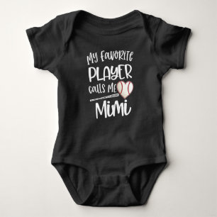 Body Chemise De Baseball Cute Baseball Mimi Cadeau