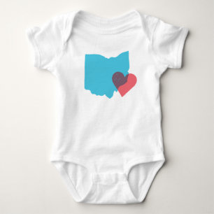 Body Chemise de bébé d'amour d'état de l'Ohio