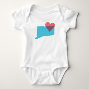 Body Chemise de bébé d'amour d'état du Connecticut