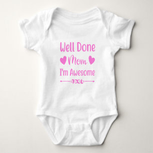 Body Chemise de bodysuit pour bébé, chemise de maman bi