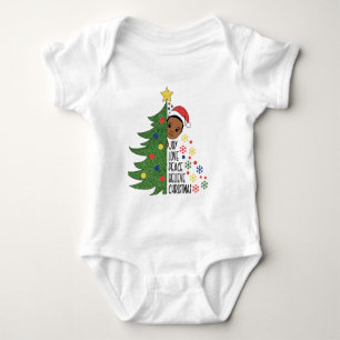 Body Chemise de Noël X-mas Fun pour garçon noir à mélan