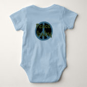 Body Chemise de nourrisson de bébé de paix (Dos)