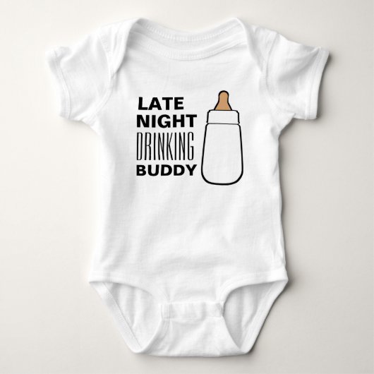 Body Chemise de nuit tardive pour bébé bouteille de bod (Devant)