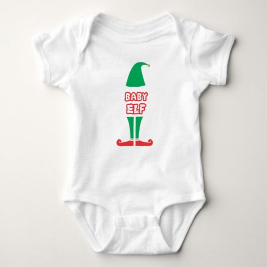 BODY CHEMISE DE VACANCES DE BÉBÉ ELF CHRISTMAS (Devant)