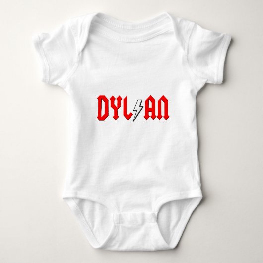Body chemise faite sur commande de rock de DYLAN (Devant)