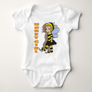 Body Chemise fille d'abeilles miel