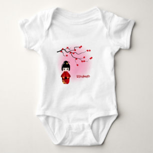 Body Chemise nommée de bébé de Sakura de poupée