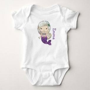 Body Chemise personnalisée Sirène Baby one Piece