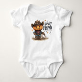 Body Chemise pour bébé Comment vas-tu Citrouille Hallow (Devant)