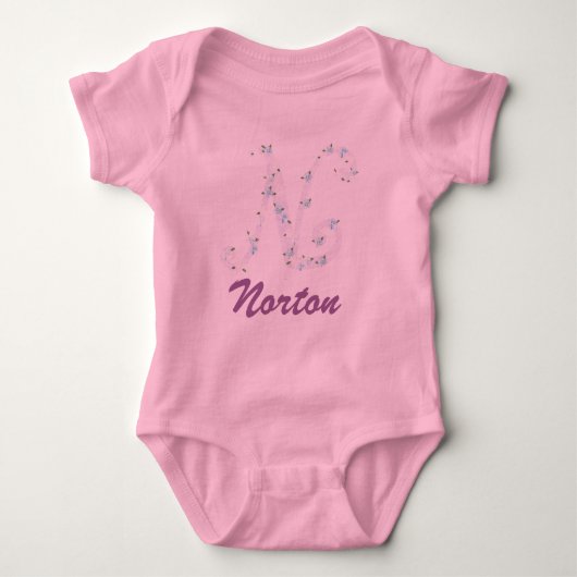 Body Chemise rose de bébé de Norton (Devant)