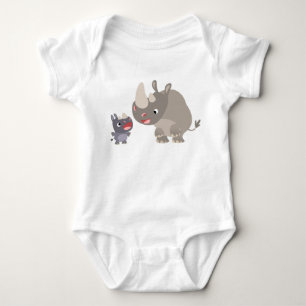 Body Chemise T-Shirt Bébé Rhino Cartoon Cute & Big Rhin