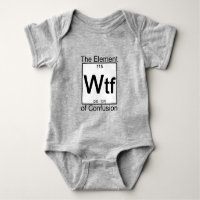 Chemises bébé WTF d'élément