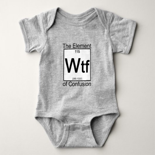Body Chemises bébé WTF d'élément (Devant)