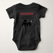 Body Chemises d'anniversaire de l'ours de bois de bûche (Dos)