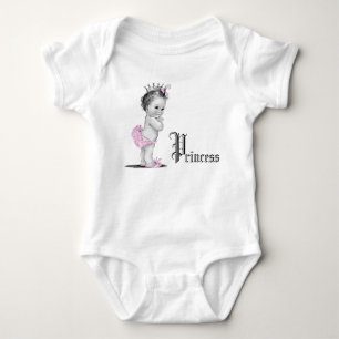 Body Chemises de bébé fille rose adorable princesse