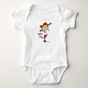 Body Chemises et Cadeaux de Baseball pour Filles Batter