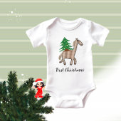 Body Cheval avec sapin de Noël