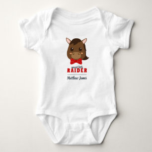 Body Cheval bébé Boy Rouge & Black Bodysuit