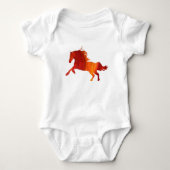 Body Cheval de Feu - Bodysuit bébé (Devant)