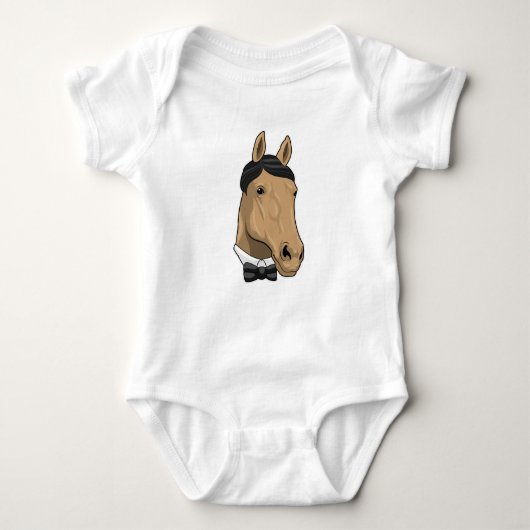 Body Cheval en Gentleman avec cravate de Bow (Devant)