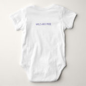Body Cheval Violet Peinture Bodysuit bébé (Dos)