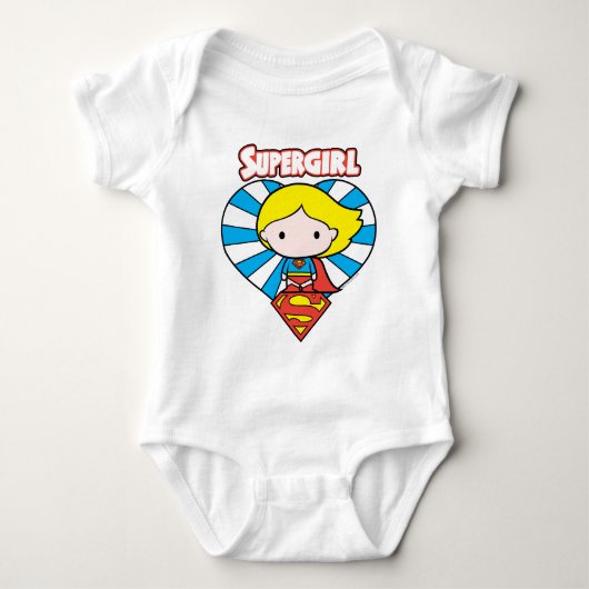 Body Chibi Supergirl Starburst Coeur et logo (Devant)