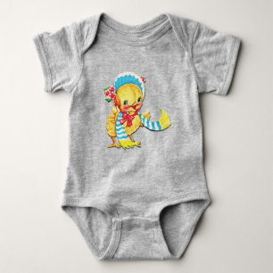 Body Chic Pâques Cute Unisex Gray Baby Bodysuit
