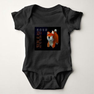 Body Chien Art numérique Shiba Puppy 3D Année 2018 Baby