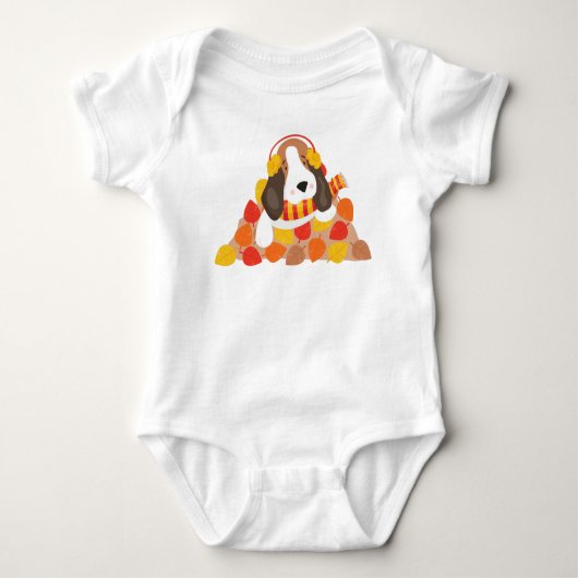 Body Chien d'automne, Chien mignon, Hache de Basset, Fe (Devant)
