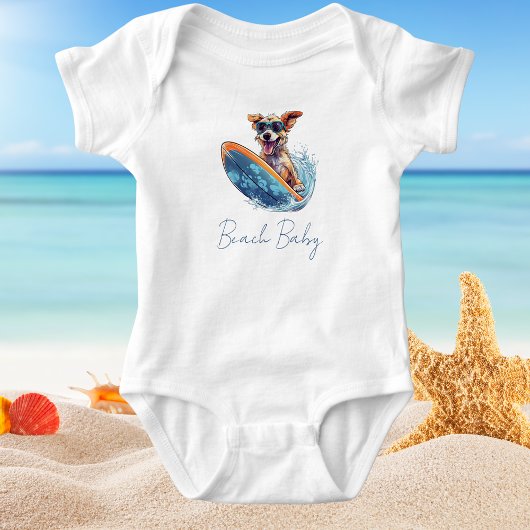 Body Chien de surf mignon bébé garçon drôle