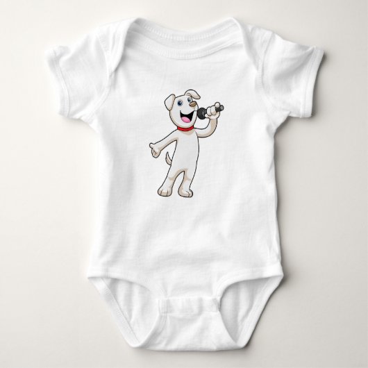 Body Chien en chantant avec microphone (Devant)