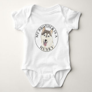 Body Chien gris et blanc Husky
