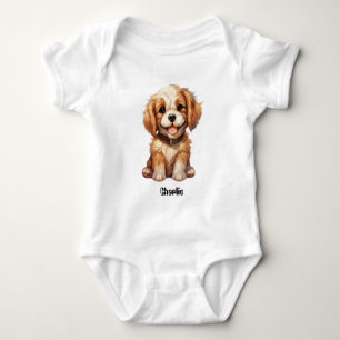 Body Chien mignon avec nom modifiable
