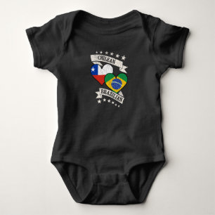 Body Chili Brésil Drapeaux cardiaques Chili Brésil