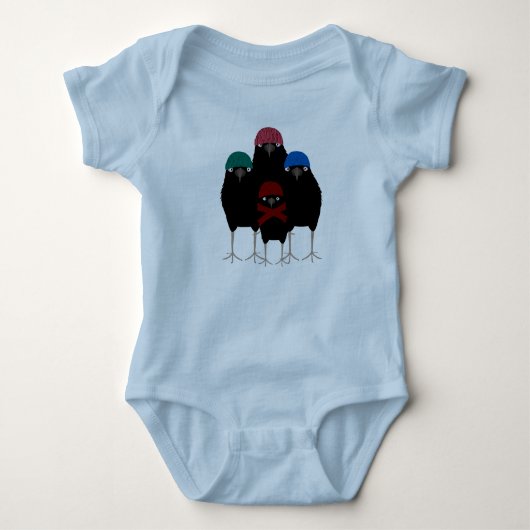 Body Chill Crows Bébé Bodysuit (Devant)