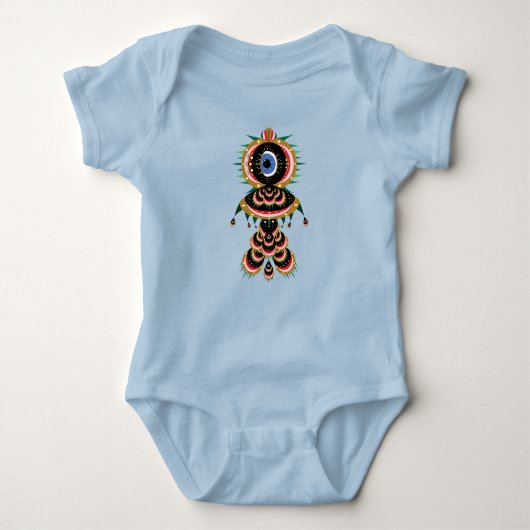 Body Chimera - Poisson Oiseau Bébé Un Pièce Bodysuit (Devant)