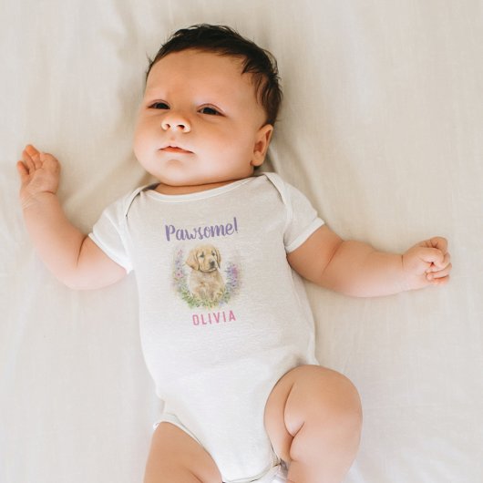 Body Chiot d'essai moderne doré personnalisé