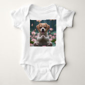 Body Chiot Zen sur Lotus - Bodysuit bébé (Devant)